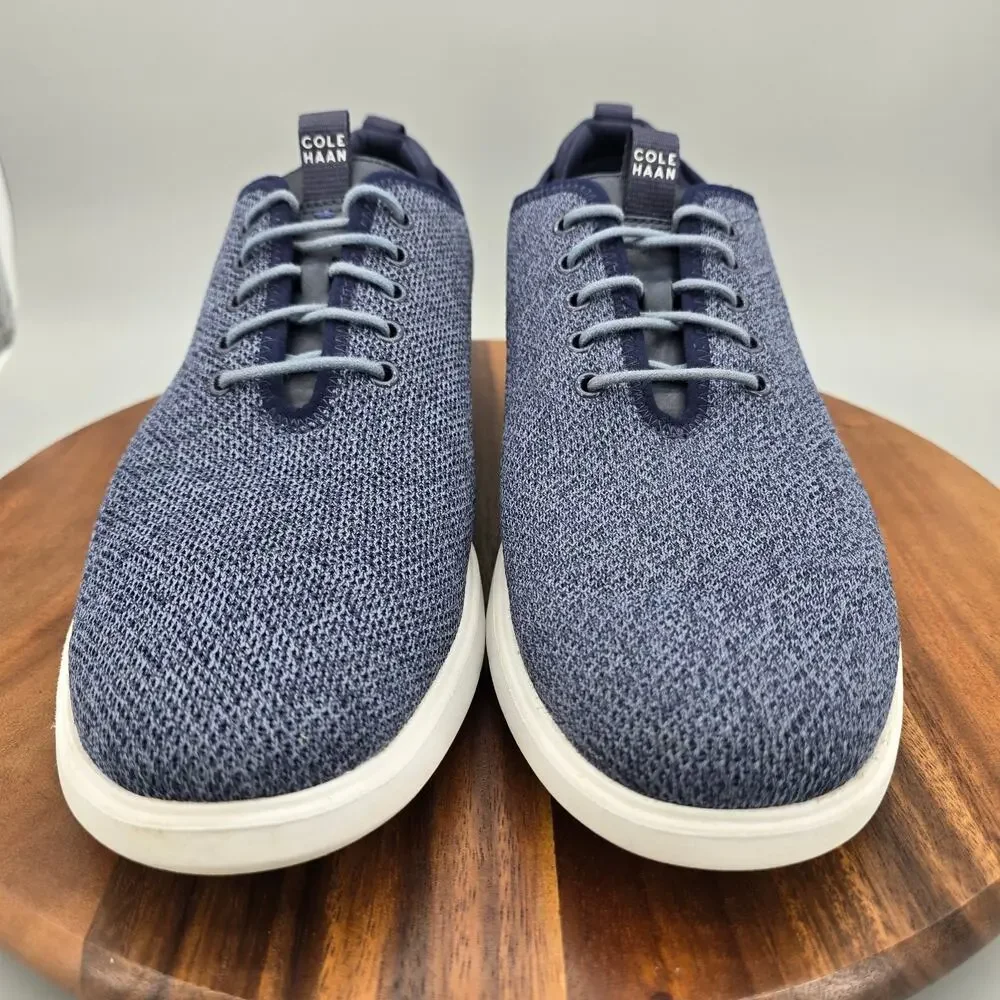 Cole Haan Shoes Mens 13 M Blue Knit Grand Plus Essex Lace Up Casual Oxfords